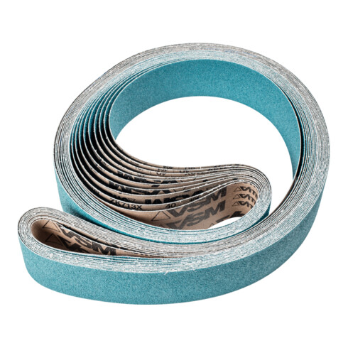 PFERD TOOLS Zirkon Schleifband BA 75x2500mm Z40 für hohen Abtrag mit Bandschleifer