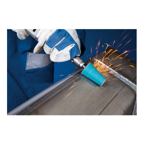 PFERD TOOLS Zirkon Schleifhülse GSB Konisch Ø 22-36x60mm Z120 für hohen Abtrag auf Stahl