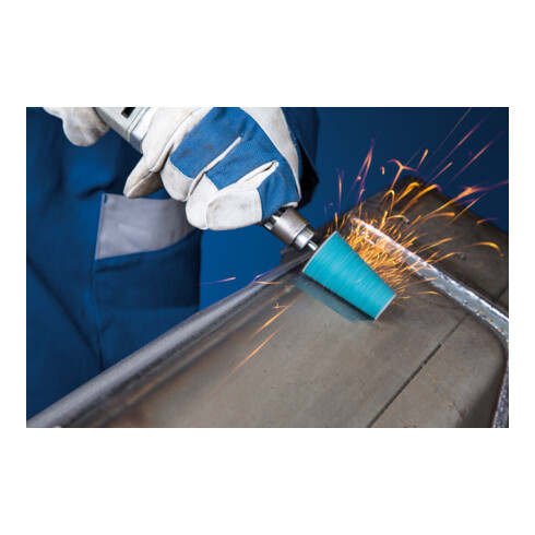 PFERD TOOLS Zirkon Schleifhülse GSB Konisch Ø 22-36x60mm Z120 für hohen Abtrag auf Stahl