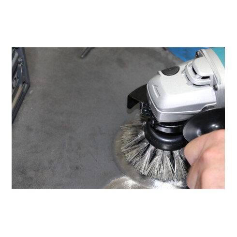 PFERD Topfbürste gezopft TBG Ø 100mm M14 Edelstahl-Diamant-Draht-Ø 0,50mm Korn 400