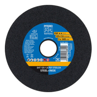 Pferd Trennscheibe A46PPSF V2A 125-1,6mm gerade