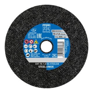 Pferd Trennscheibe A60PSG 76x1,0x10mm gerade