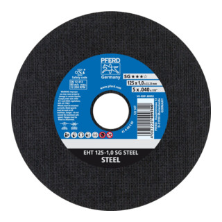 Pferd Trennscheibe EHT 125-1,0 SG STEEL