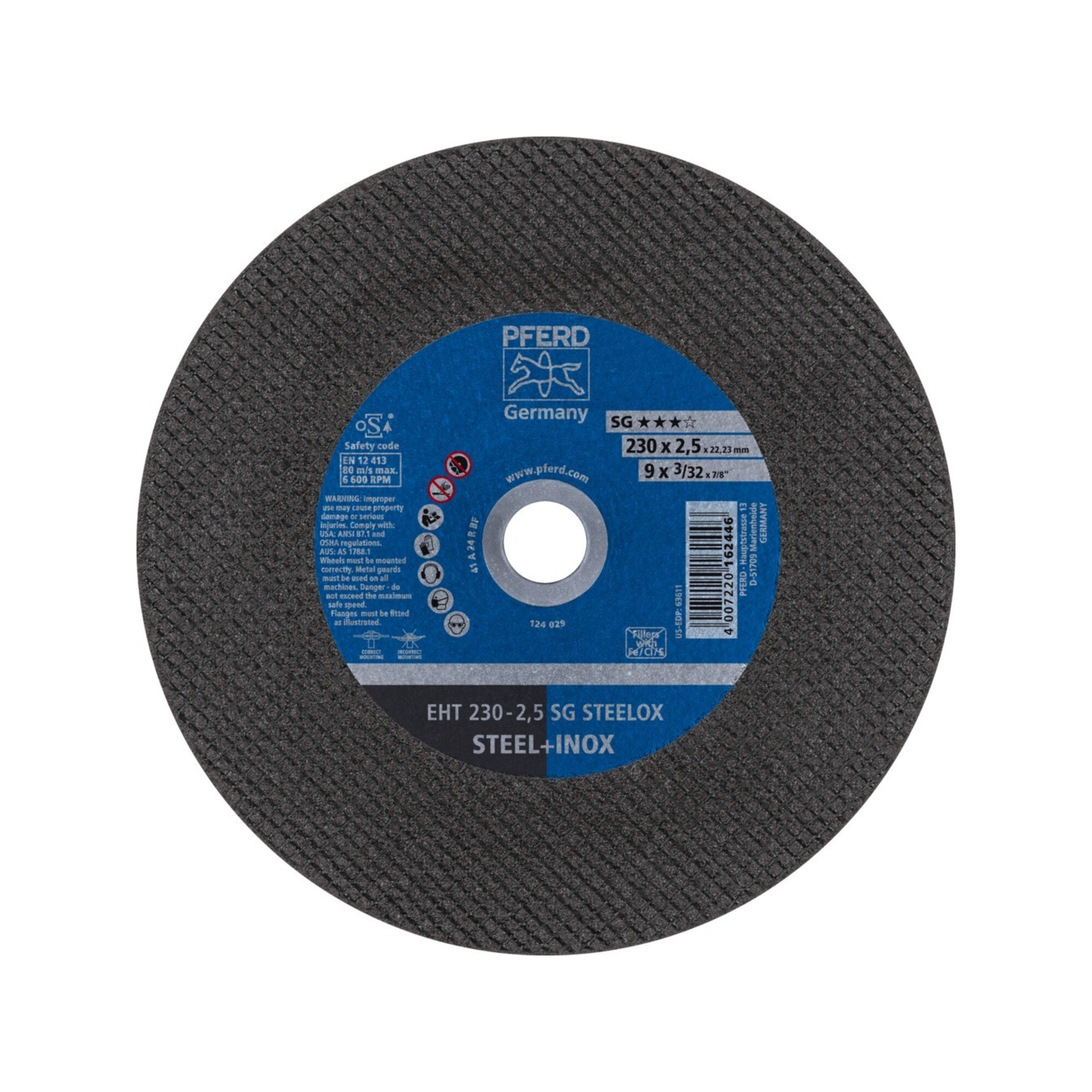 Pferd Trennscheibe gerade A24RSG-INOX 230x2,5mm