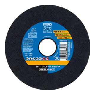 Pferd Trennscheibe gerade A46PPFS-INOX 115x1,6mm