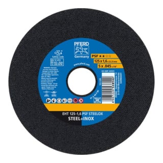 Pferd Trennscheibe gerade A46PPSF-INOX 125x1,6mm