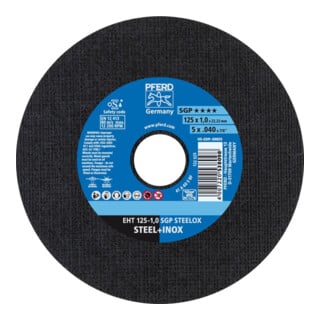 Pferd Trennscheibe gerade A60SSG-INOX 125x1mm