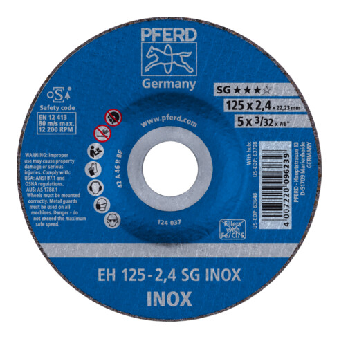 PFERD Trennscheibe EH SG INOX