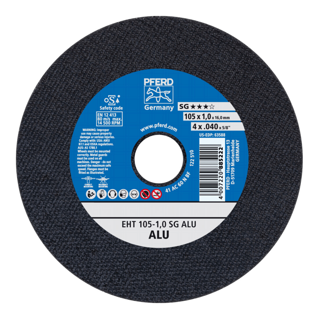 PFERD TOOLS Trennscheibe EHT SG ALU