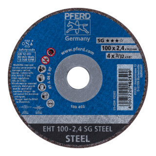 PFERD Trennscheibe EHT 115-1,0 SG STEEL gerade