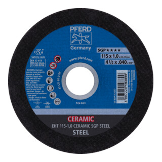 PFERD TOOLS Trennscheibe CERAMIC SGP STEEL 115 mm
