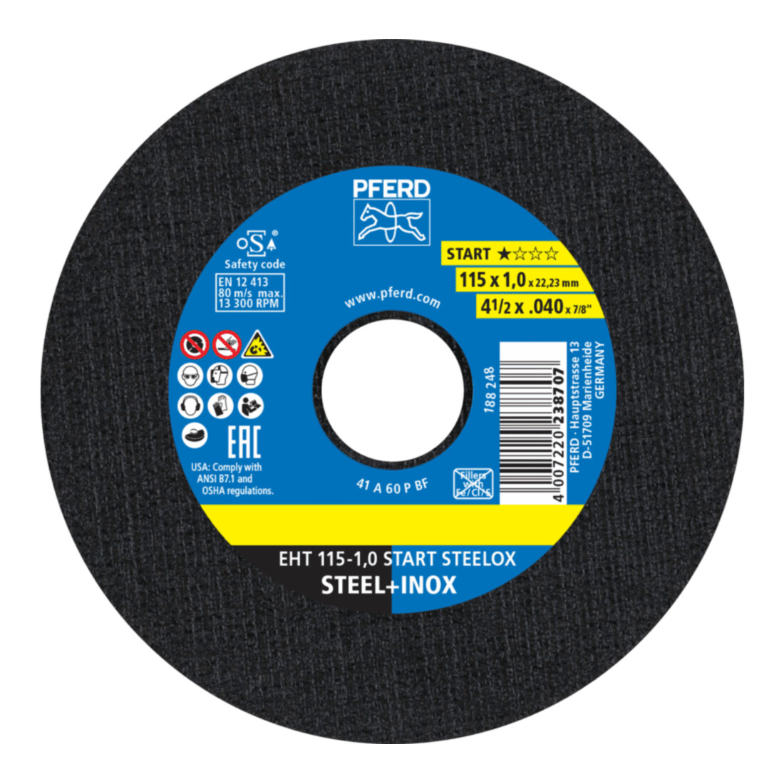 PFERD Trennscheiben EHT 115-1,0 MM START (10)