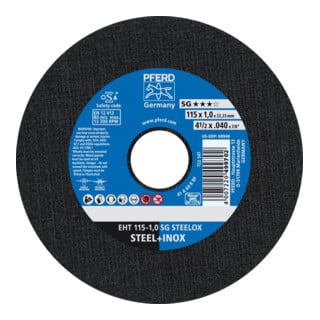 PFERD TOOLS Trennscheibe EHT 115-1,0 SG STEELOX 22.23 mm gerade