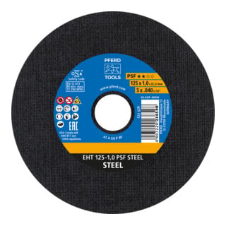 PFERD Trennscheiben EHT 125-1,0 PSF STEEL