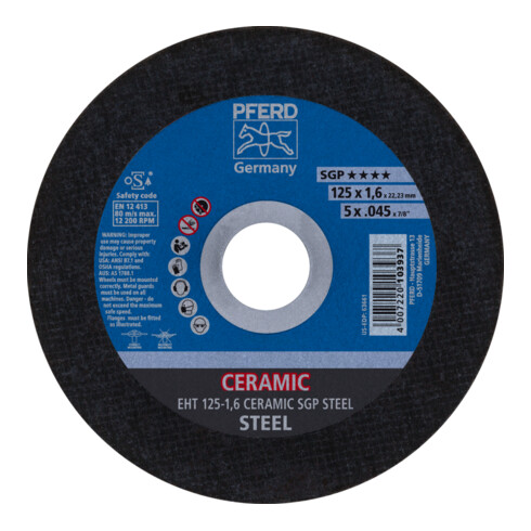 PFERD Trennscheibe EHT CERAMIC SGP STEEL