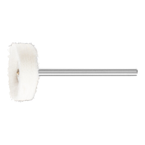 PFERD Tuchring TR Flanell Ø 22x10mm Schaft-Ø 3 mm für Spiegelpolitur und Abglänzen mit Polierpaste