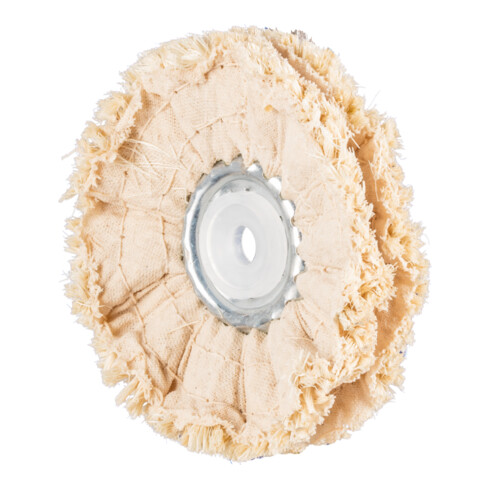 PFERD Tuchring TR Sisal Ø 100x10mm Bohrung-Ø 10mm für grobe Vorpolitur mit Polierpaste
