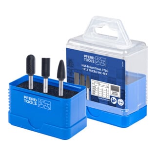 PFERD Tungsten carbide burrs 1312 MICRO 3tlg HC-FEP