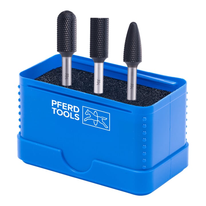 PFERD Tungsten carbide burrs 1312 MICRO 3tlg HC-FEP