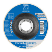 PFERD vilten lamellenschijf FFS 115/22,23 W-4
