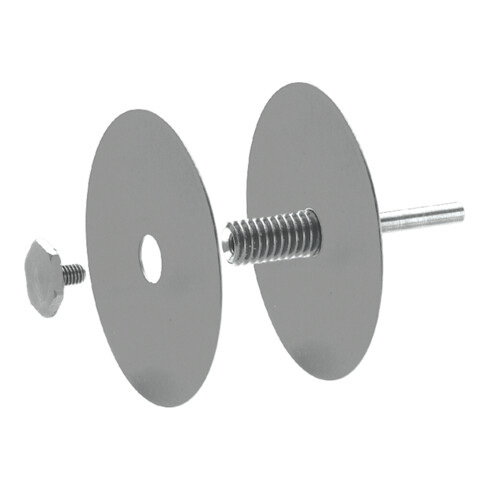 PFERD Werkzeughalter für POLINOX-Ronden PVR mit Bohrungs-Ø 13 mm Spannbereich 1-25 mm Schaft-Ø 6 mm