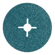 PFERD Zirkon Fiberscheibe Ø 100mm Z24 für hohen Abtrag auf Stahl