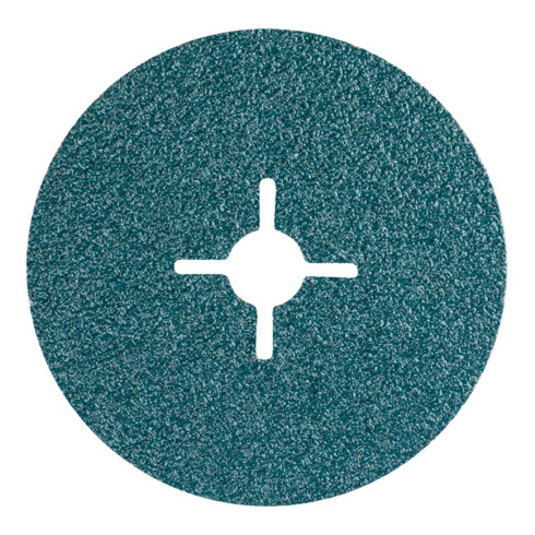 PFERD Zirkon Fiberscheibe Ø 100mm Z36 für hohen Abtrag auf Stahl