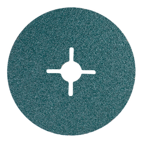 PFERD Zirkon Fiberscheibe Ø 100mm Z50 für hohen Abtrag auf Stahl