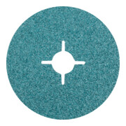 PFERD Zirkon Fiberscheibe Ø 115 mm Z36 für hohen Abtrag auf Stahl
