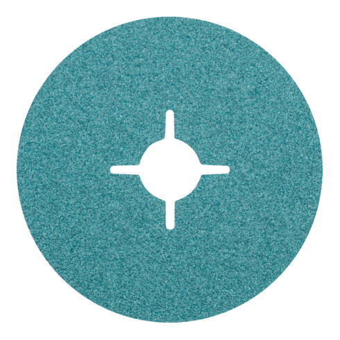 PFERD Zirkon Fiberscheibe Ø 115 mm Z50 für hohen Abtrag auf Stahl