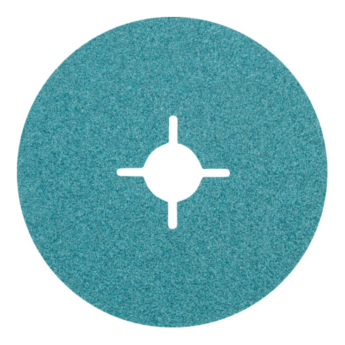 PFERD Zirkon Fiberscheibe Ø 125 mm Z50 für hohen Abtrag auf Stahl