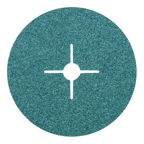 PFERD Zirkon Fiberscheibe Ø 180mm Z24 für hohen Abtrag auf Stahl