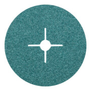 PFERD Zirkon Fiberscheibe Ø 180mm Z24 für hohen Abtrag auf Stahl