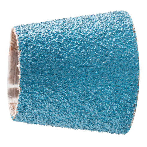 PFERD Zirkon Schleifhülse GSB Konisch Ø 22-29x30mm Z60 für hohen Abtrag auf Stahl