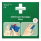 Pflaster u.Bandage Soft Foam selbsthaftend elastisch,blau Rl.6cmx4,5m CEDERROTH-1