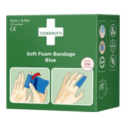 Pflaster u.Bandage Soft Foam selbsthaftend elastisch,blau Rl.6cmx4,5m CEDERROTH-5