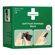 Pflaster u.Bandage Soft Foam selbsthaftend elastisch,schw. Rl.6cmx4,5m CEDERROTH-4