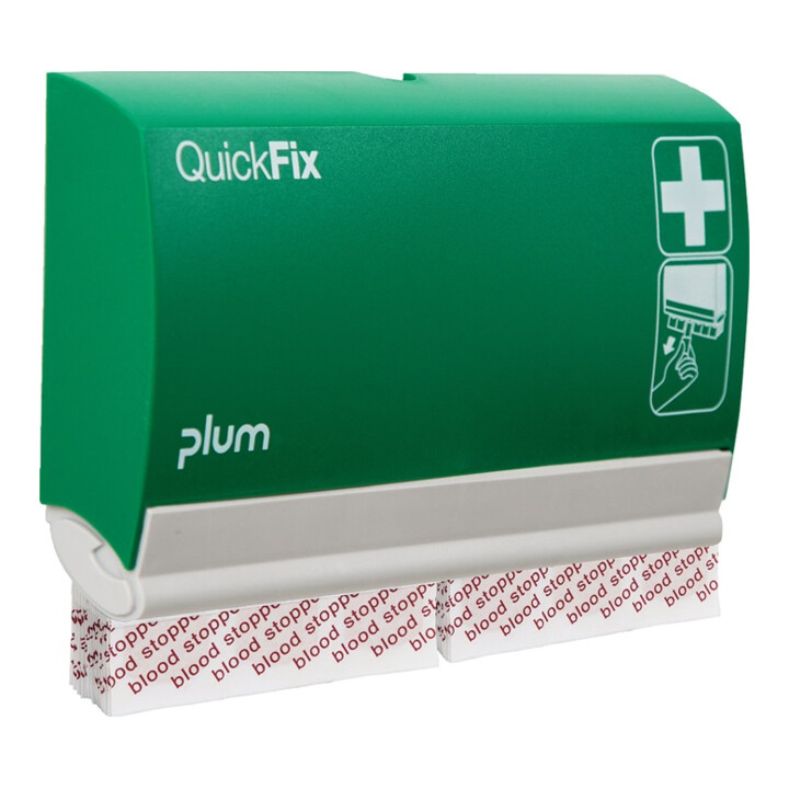 Pflasterspender QuickFix 4 B232,5xH133,5xT33ca.mm grün PLUM