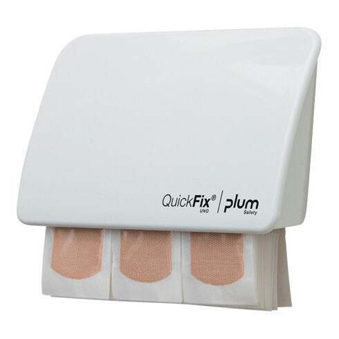 Pflasterspender QuickFix® UNO B130xH85xT35ca.mm hochglanz weiß PLUM