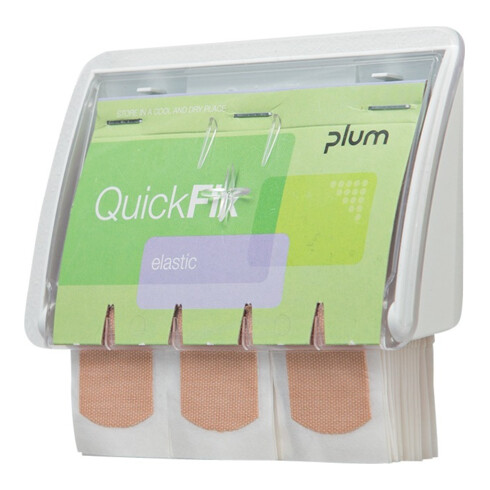 Pflasterspender QuickFix® UNO B130xH85xT35ca.mm transp.PLUM