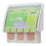 Pflasterspender QuickFix® UNO B130xH85xT35ca.mm transp.PLUM