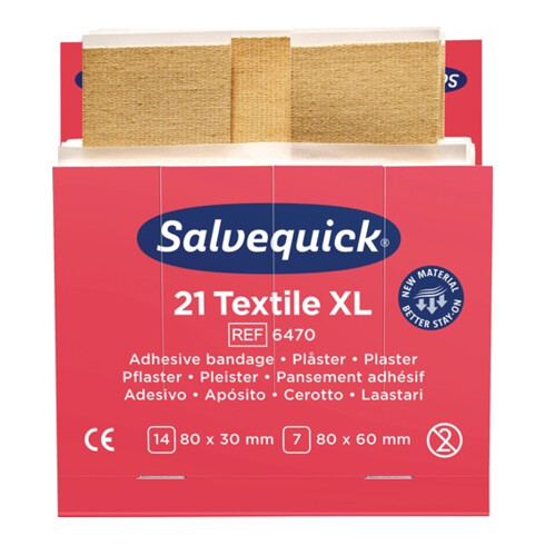 Pflasterstrips Salvequick Textilfplaster ext.gr.SALVEQUICK