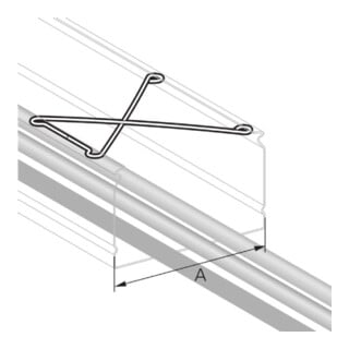 pflitsch Support de câble PIK KR 30/40 S acier galvanisé I 30 mm