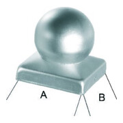 Pfostenabdeckung A2 100 avec boule