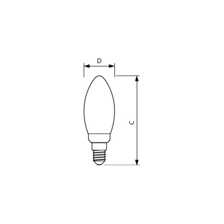 Philips Ampoule LED bougie E14 verre doré DIM MAS VLE