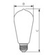 Philips Lampe LED E27 verre doré MAS VLE LED#31553200