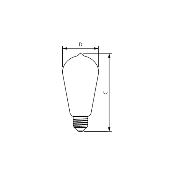 Philips Lampe LED E27 verre doré MAS VLE LED#31553200