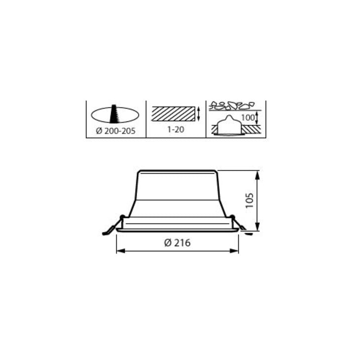 Philips LED-Downlight DN142B20S/840PSU-EWR 2350lm 840 Weiß