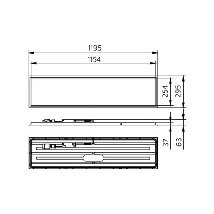 Philips LED-Panel 840 RC132V G6 weiß 1200 x 30 mm 3600 lm 26 W