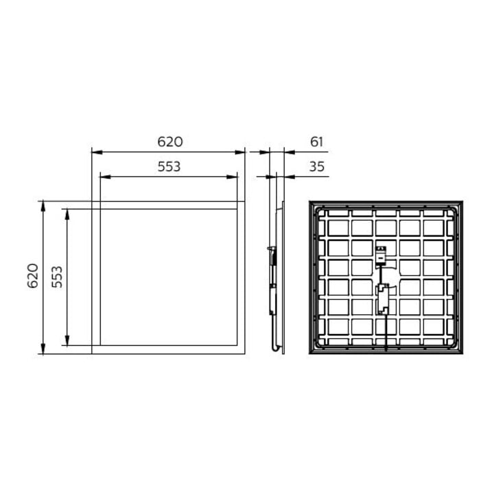 Philips LED-Panel M625 840 RC133V Gen6 Weiß 3600 lm 26 W